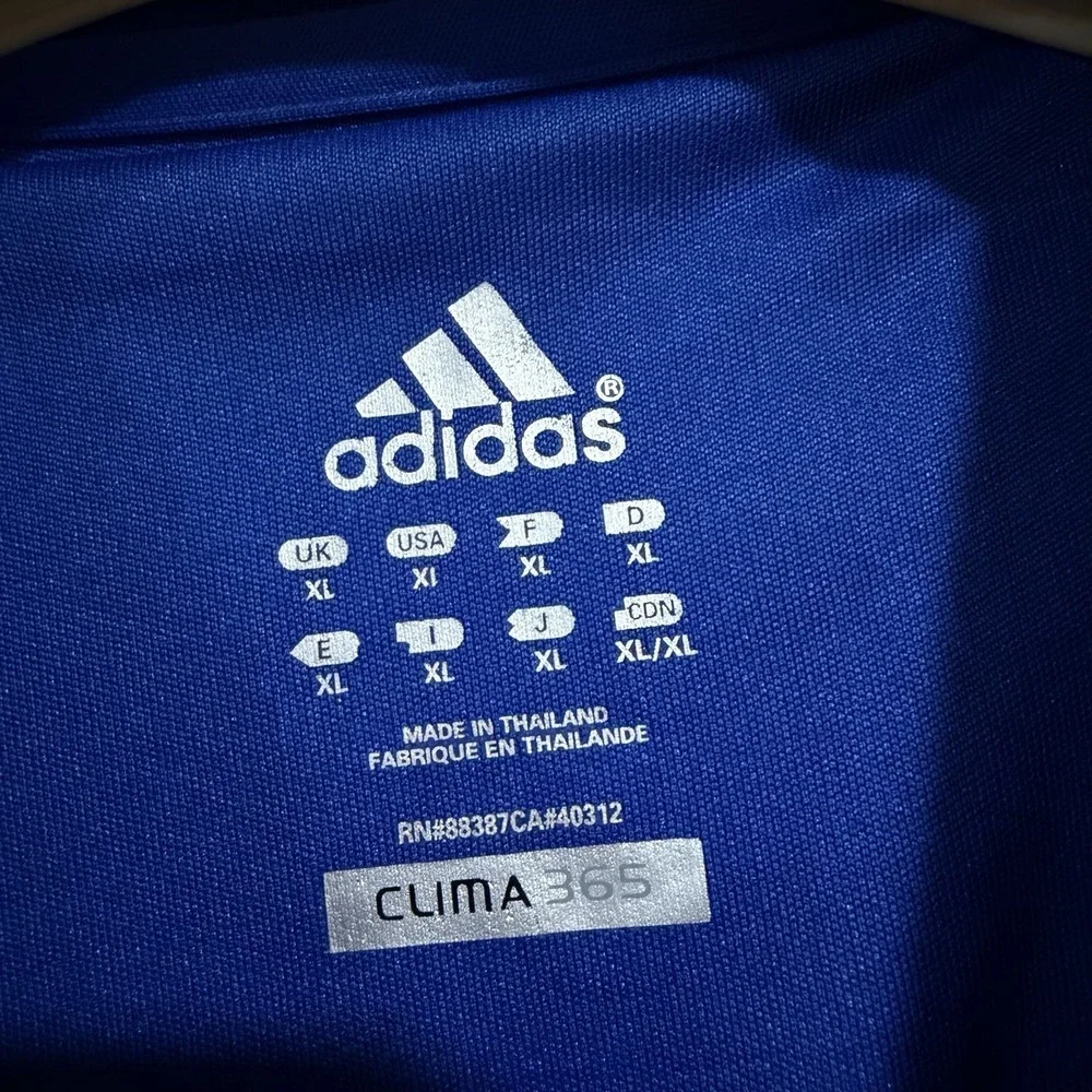 adidas‎ chelsea jersey Short Sleeve Blue Clima Cool Team Patch XL